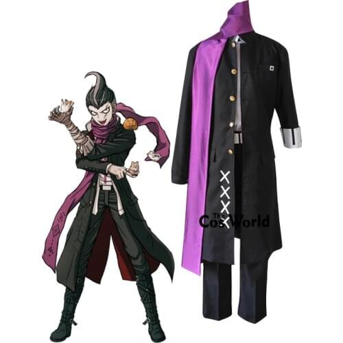 Danganronpa 2: Goodbye Despair Tanaka Gandamu Uniform Coat Shirt Pants Outfit Anime Games Cosplay Costumes