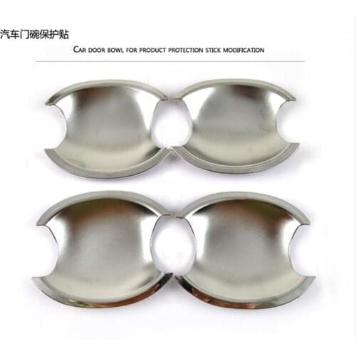 For Ford Focus 3 Mk3 2012-2017 Chrome Door Handle Bowl Cover Cup Cavity Trim Catch Garnish Molding