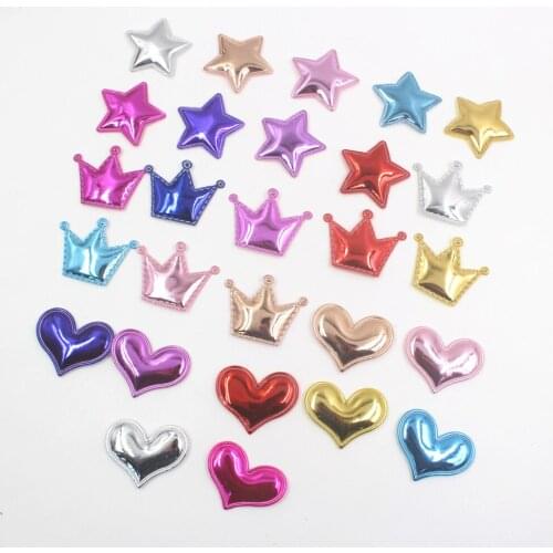10pcs Bright face love crown five-pointed star jewelry accessories baking mold accessories,S-19111823