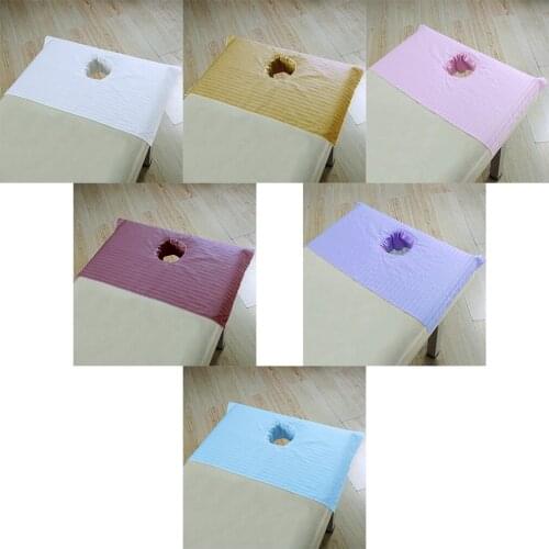 Cotton SPA Massage Table Bed Sectional Sheet Cover With Face Breath Hole
