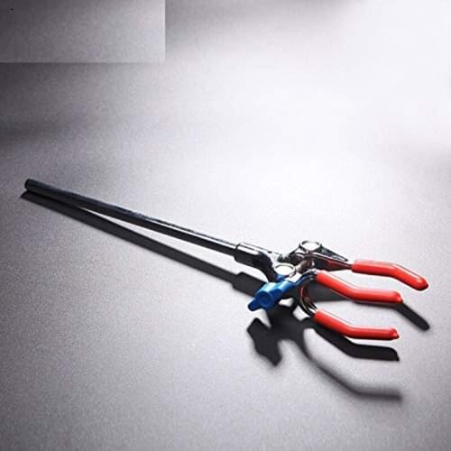 Lab Clamp 3 Prong Finger Style Large Grip Adjustment Range To 3.6 Inch Rod Length 7 Inch
