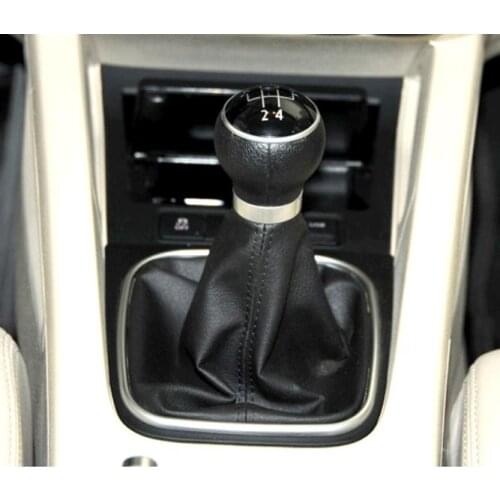 For Jetta mk5 Golf 5/ Golf 6 M/T Manual Transmission Leather Dust-Proof Shift Gear Leather Cover +Gear handle ball Total set