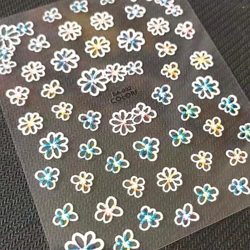 Newest EA021 crown design 5D nail art sticker decal stamping back gule DIY nail decoration wraps