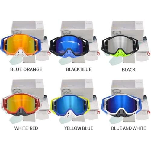 Newest A Set Hot MX Goggles Motocross Glasses Off Road Dirt Bike Motorcycle Helmets Goggle Ski Sport Mountain Bike SunglassesNe