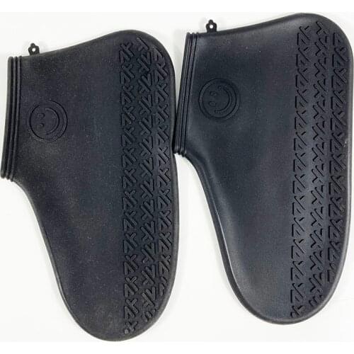 1 Pair Reusable Silicone Shoe Cover S/M/L Waterproof Rain Shoes Covers Outdoor Camping Slip-resistant Rubber Rain Boot Overshoes