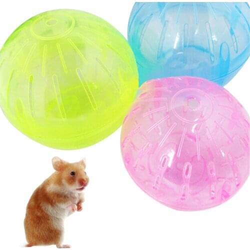 PlasticToy Pet Fun Hamster Mice Durable Grounder Running Plastic Exercise Ball Small Pet Hamster Running Ball Toy Dropship