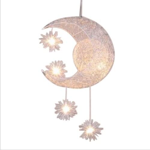 Pendant Ceiling Lamps Moon Star Chandelier Children Bedroom Hanging Lamp Christmas Decorations For home Fixture Lighting