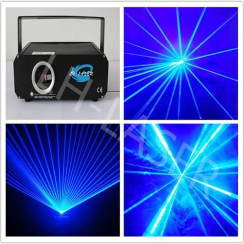 With ILDA and SD Card 1000mw single Blue 445nm beam/animation logo laser show party lights laser projector