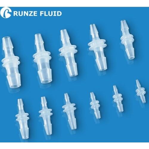 Tubing Hose Straight Union Connector Plastic Joint Barbed End Reducing Adapter Medical Level Multiple Sizes High Quality on Sale