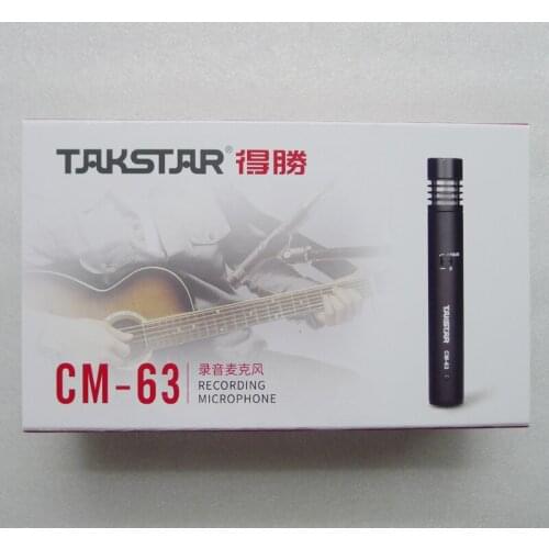 Hot TAKSTAR cm-63 Small-diaphragm Microphone Professional Condenser Recording Microphone/Mic Free Shipping