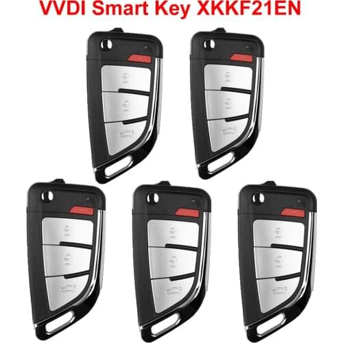Xhorse VVDI Smart Card Universal Smart Key XKKF21EN 3+1 Buttons Knife Style For VVDI Key Tool Programmer