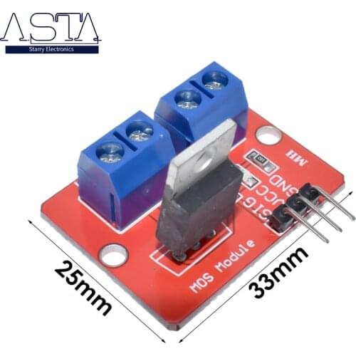 0-24V Top Mosfet Button IRF520 MOS Driver Module For Arduino MCU ARM Raspberry pi A54