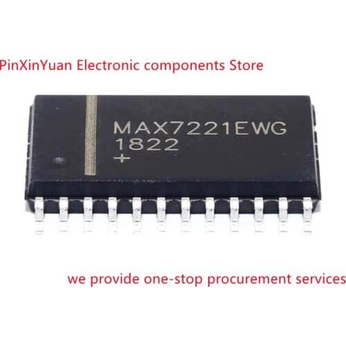 2PCS/LOT New original MAX7221EWG MAX7221 SOP-24 LED driving chip In stock