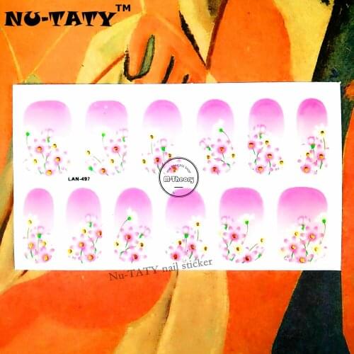 Nu-TATY 20 style Nail Wraps Stickers, Winter Plum Glitter Designs, Waterproof Nail Arts Polish Gel Foils Keep 2-3 weeks