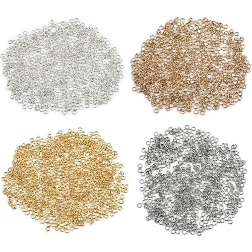 200pcs/Lot 3/4/5/6mm Open Jump Rings Metal Split Rings Connectors For DIY Jewelry Findings Making Accessories Supplies