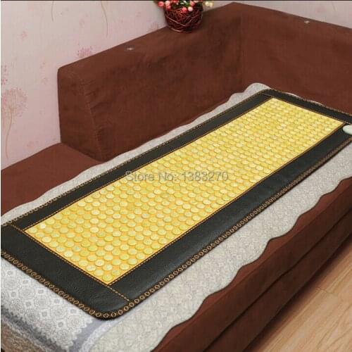 2020 hot Natural Heat Jade Sofa Cushion Physical Therapy sleeping Heat 10-70 celsius Far Infrared Heating Mattress 50*150CM