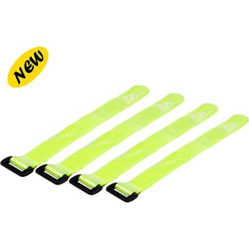 4Pcs Yellow Lipo Battery Straps 200mmX20mm Non-Slip Camera Straps Electronics Straps For FPV RC Quad Airplane Boat Car Spare