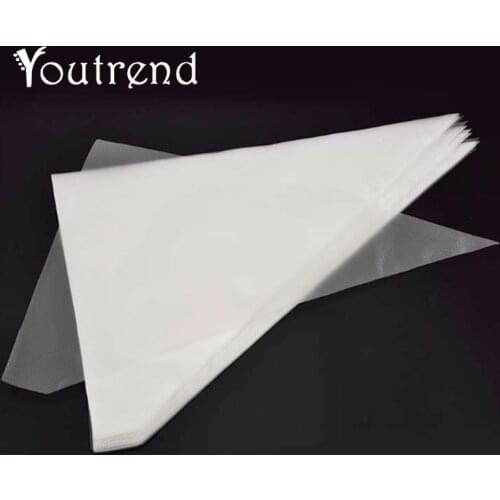 50PCS Extra Large Size Disposable Pastry Bag Icing Piping Bag Cake Cupcake Decorating Bags Bakeware Cookie Cutter Cake Tools