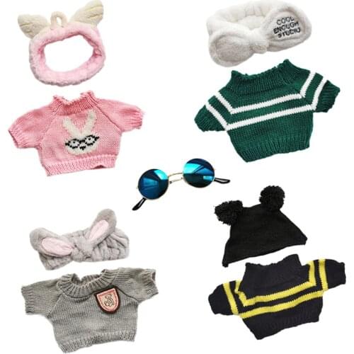 Doll Accessories for 30cm LaLafanfan Cafe Duck Dog Plush Doll Clothes Headband Bag Glasses Outfit for 20-30cm Plush Toy