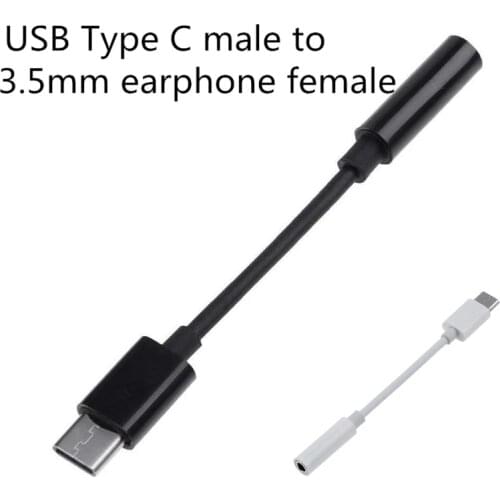 Type C 3.5 Jack Earphone Audio Aux Cable USB To 3.5mm Headphones Adapter For Samsung Galaxy Note 10 20 Xiaomi 9 10 Huawei P20