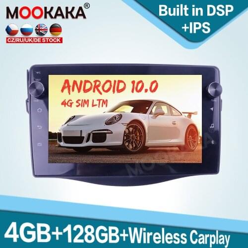 128G Carplay Android 10.0 Car Multimedia Player for Toyota RAV4 2006 - 2012 Auto Radio GPS Navigation Audio Stereo Head Unit DSP