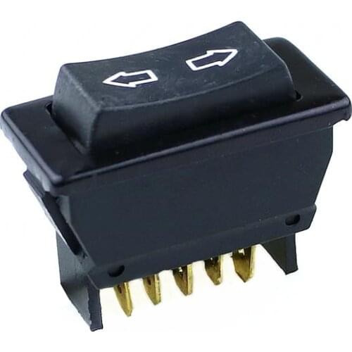 1PCS Black Double arrow self reset Plastic Direct Current 10A/20A 12V/30V DC Auto Car Power Window Switch 5pins