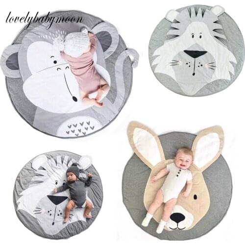 Baby Play Mat Toys Cotton Newborn Infant Crawling Pad Animal Blanket Round Carpet Floor Rug Kids Children Room Nursery Decor