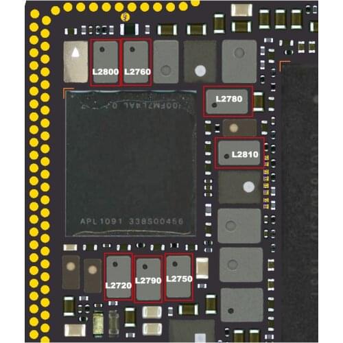 L2800 L2760 L2780 L2810 L2720 L2750 L2790 For iPhone XS Max XSMAX Powre IC PMIC Coil 1UH-20%-2.2A-0.06OHM