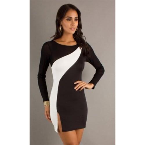 Terry Pau TP100886 Contra With Slits Dress