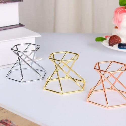 1PC Metal Display Stand Hexagon/Crown/Egg Shape Crystal Ball Holder Photography Lensball Base Magic Sphere Globe Stone Holder