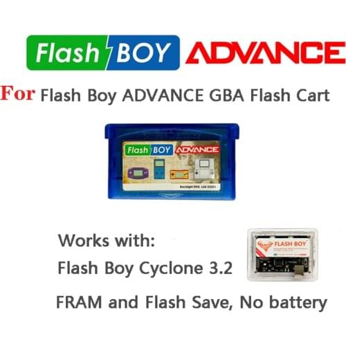 For Flash Boy 3.2 ADVACNE low-power GBA flashing card, chip memory, permanent record storage