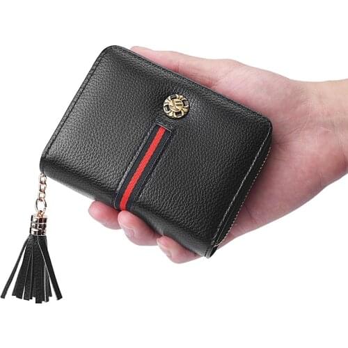 Wallet women new ladies short wallet European and American organ card holder multi-card ID