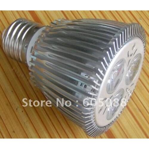Par20 E27 3x1w Bridgelux high power led spotlight lamp bulb AC85-265V white color 360lm CE& ROHS 5pcs/lot promotion hot selling