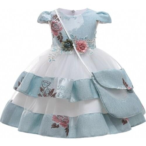 Short Sleeves Flower Girl Formal Occasion Dresses for Wedding Birthday Party 2022