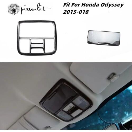 Fit for Honda Odyssey 2015 2016 2017 2018 Accessories Carbon Fiber Interior Trim Reading Lights Glasses Case Cover ABS Sticker