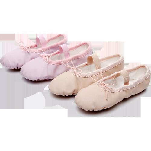 Professional Dance Shoes For Children Comfortable Leather Soft Bottom Ballet Shoes Adult Yoga Gym Danceing Shoes
