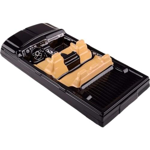 RC Car Interior Decoration for 1/10 Axial SCX10 II 90046 90047 Traxxas TRX4 Body Car Shell,Black