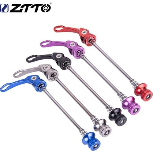 ZTTO 1 Pair Mountain bike Bicycle Skewers Ultralight Quick Release Skewers QR 100mm 135mm for mountain Road Bike hub 9mm 5mm