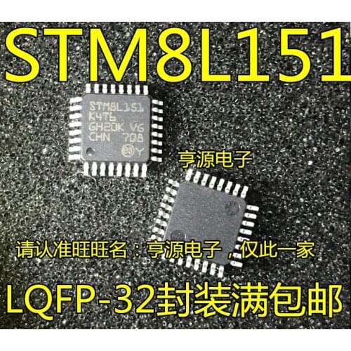 STM8L052C6T6 STM8L151K4T6 STM8L152R8T6 Semiconductor 8-bit microcontroller -MCU Chip Use for module arduino nano uno Free Ship