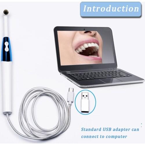 Dental Camera HD Intraoral Endoscope LED Light USB Cable Inspection for Dentist Oral Real-time Video Dental Tool
