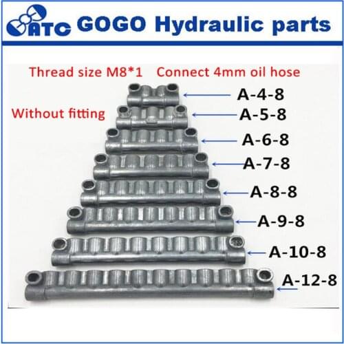 A type oil circuit distributor distributor sub block M8*1 resistance lubricating oil way machine tool accessories