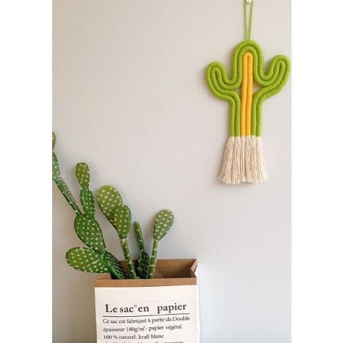 Nordic Style Baby Girl Room Decor Kids Bedroom Nursery Cactus Hanging Decor Boy Room Handmade Handmade Hanging Decoration Gifts
