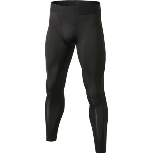 High Quality Compression Tight Pants Quick Dry Men Gym Clothing Outdoor Leisure Sportswear Sports Trousers Black Running Pants