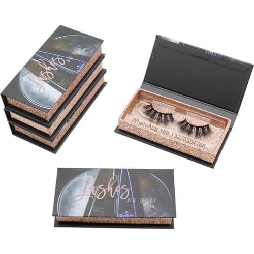 Factory Personalized Customized Printing Logo Eyelash Boxes Wholesale Makeup Eyelashes 3D Mink Lashes Fluffy Soft Natural