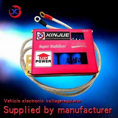 12V Universal Car Fuel Saver Voltage Stabilizer Regulator Voltage Earthing Volt Controller Car Electronic Rectifier