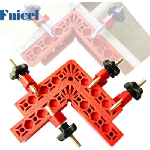 2Pcs 90 Degree Right Angle Clamps L-shaped Auxiliary Fixture Positioning Panel Fixing Clip Woodworking Tool Plastic Corner Clamp
