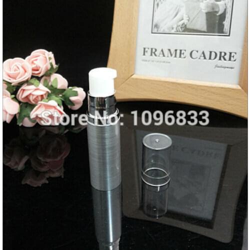 5ML Silver Airless Pump Bottle, Cosmetic Essence Lotion Packing Bottles, 5G Vacuum pump Bottle, Cosmetic Airless Bottles, 100pcs