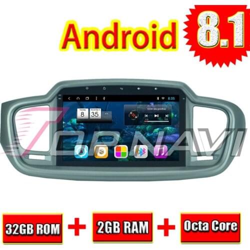 Car GPS Navigation System for KIA Sorento 2015 Android 8.1 Topnavi 10.1'' High Resolution Double din Player MP3 NO DVD Radio
