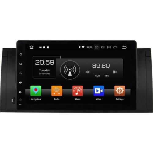4GB RAM Octa Core 1 din 9" Android 8.0 Car DVD Player for BMW M5 E39 X5 E53 With GPS Radio Bluetooth 4G WIFI USB DVR 32GB ROM