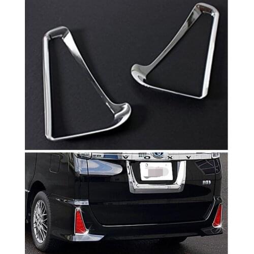 Car Rear Tail FogLight Lamp Frame Cover Trim Fit For Toyota NOAH/VOXY 80 2017-2019 Car Styling Sticker